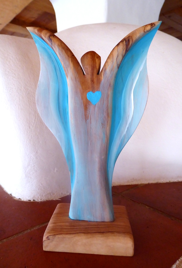 Wunderschöner Holzengel von Christine Gova