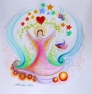 Lichtvolle Stina Inspiration › Acrylmalerei von Christine Gova. Acrylbilder  die Herz und Seele