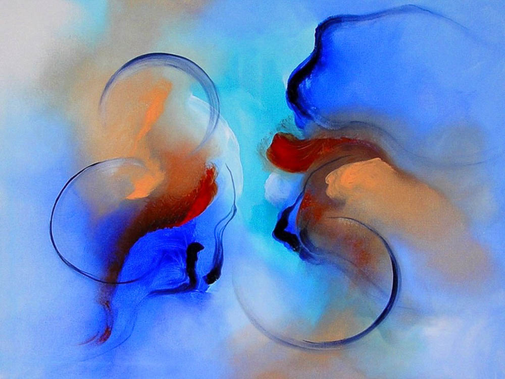 Acrylmalerei von Christine Gova. Acrylbilder die Herz und Seele